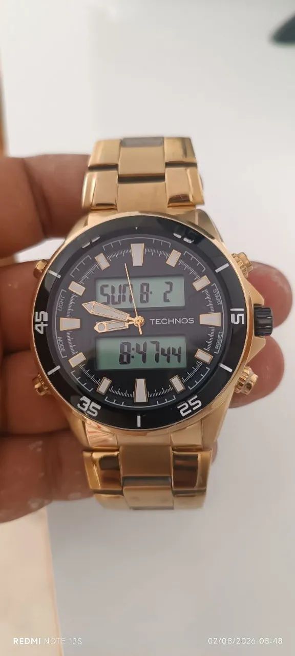 RELÓGIO TÉCNICO DOURADO 
