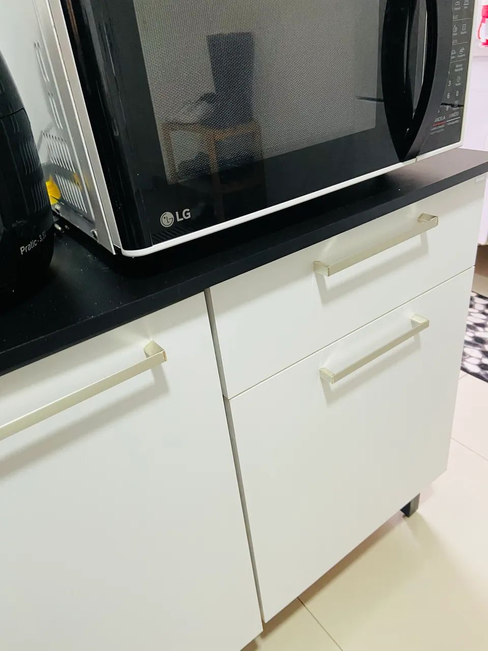 Buffet/Balcão de cozinha branco e amadeirado  - Foto 3