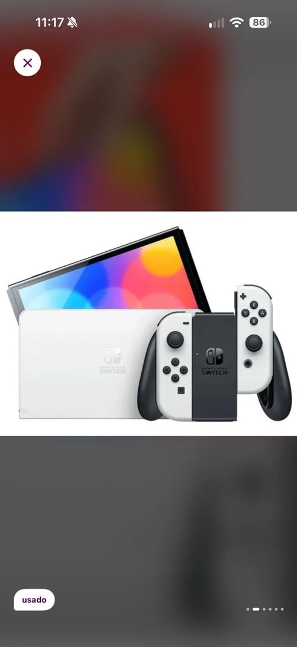 Nintendo Switch Oled Branco - Foto 2