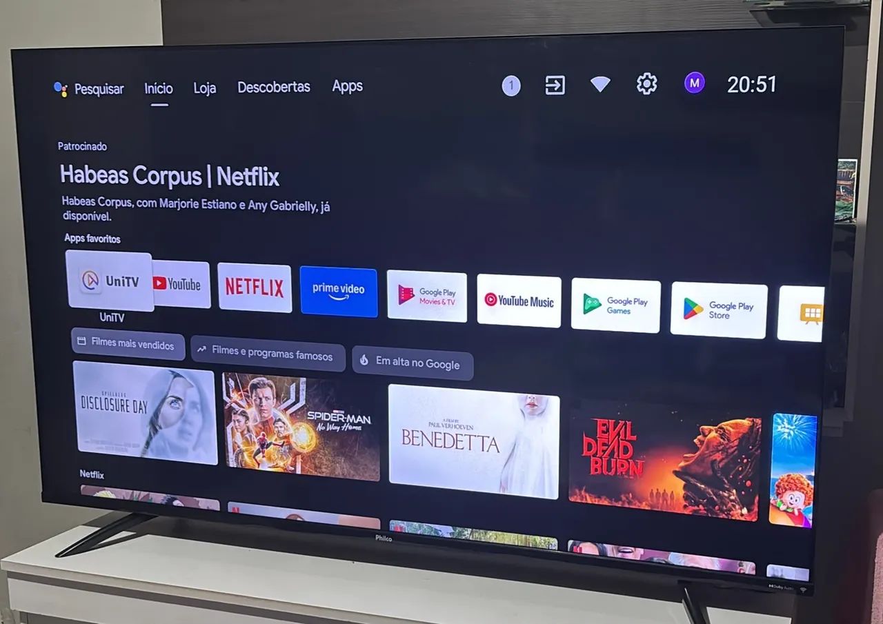 TV Philco 58 Polegadas Smart TV - Excelente Estado