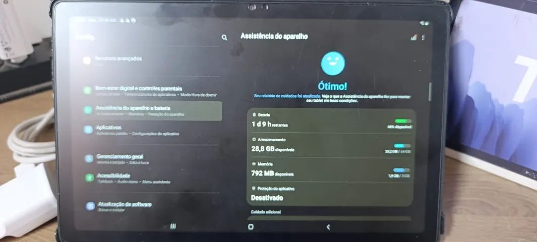 Tablet Samsung Galaxy Tab A7 64GB SM-T500 - Na Caixa + Capa (Ótimo Estado) - Foto 2