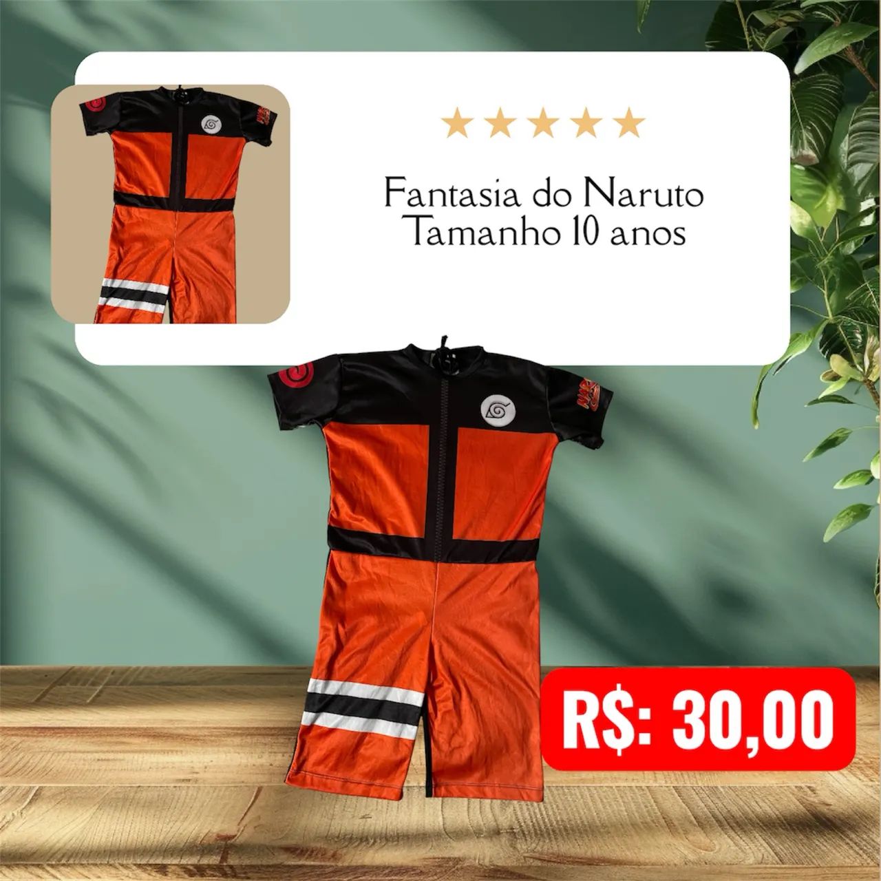 Fantasia infantil do Naruto