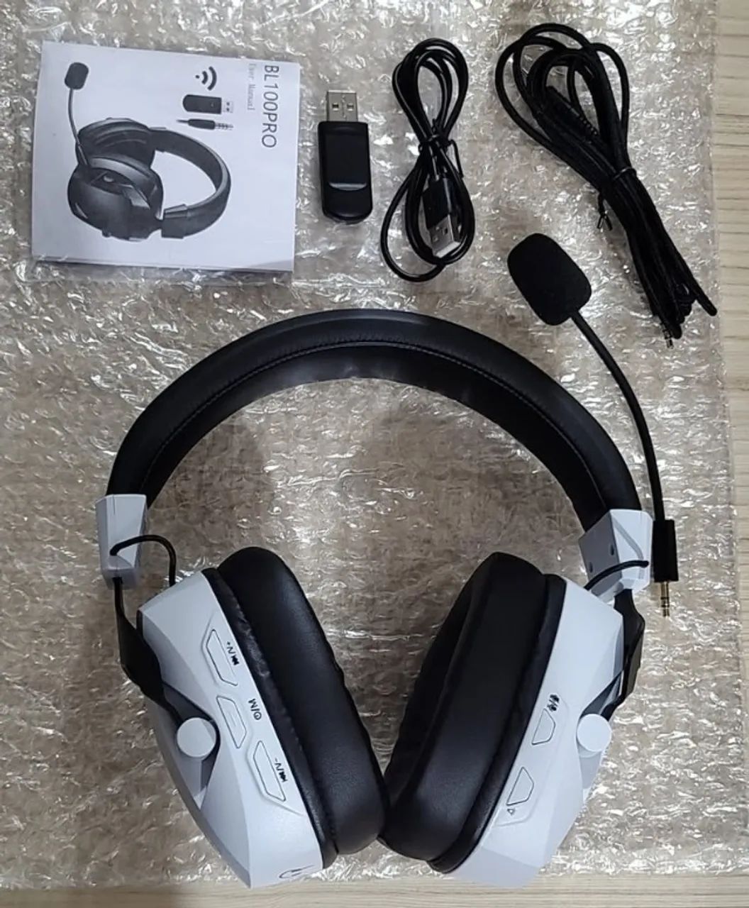 Headset Wireless Acinaci BL100 PRO Branco - Tri-Mode, 48h, Drivers 50mm - Foto 4