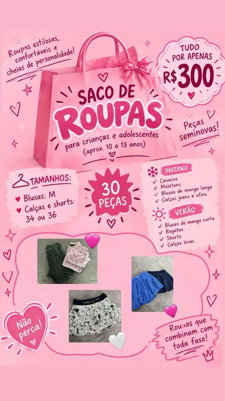 Roupas infantis seminovas 