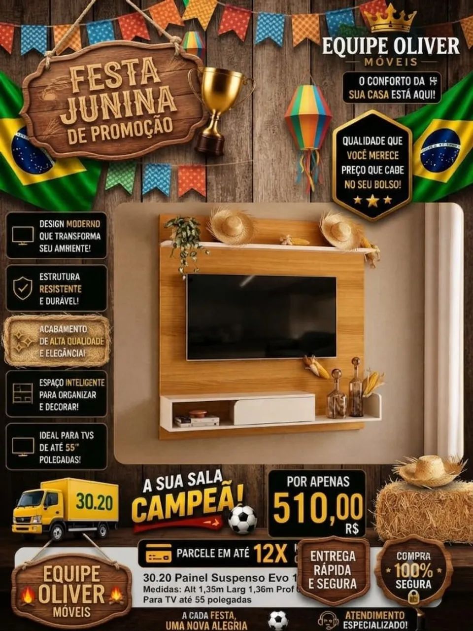 HOME E PAINÉIS LINDOS MODELOS 