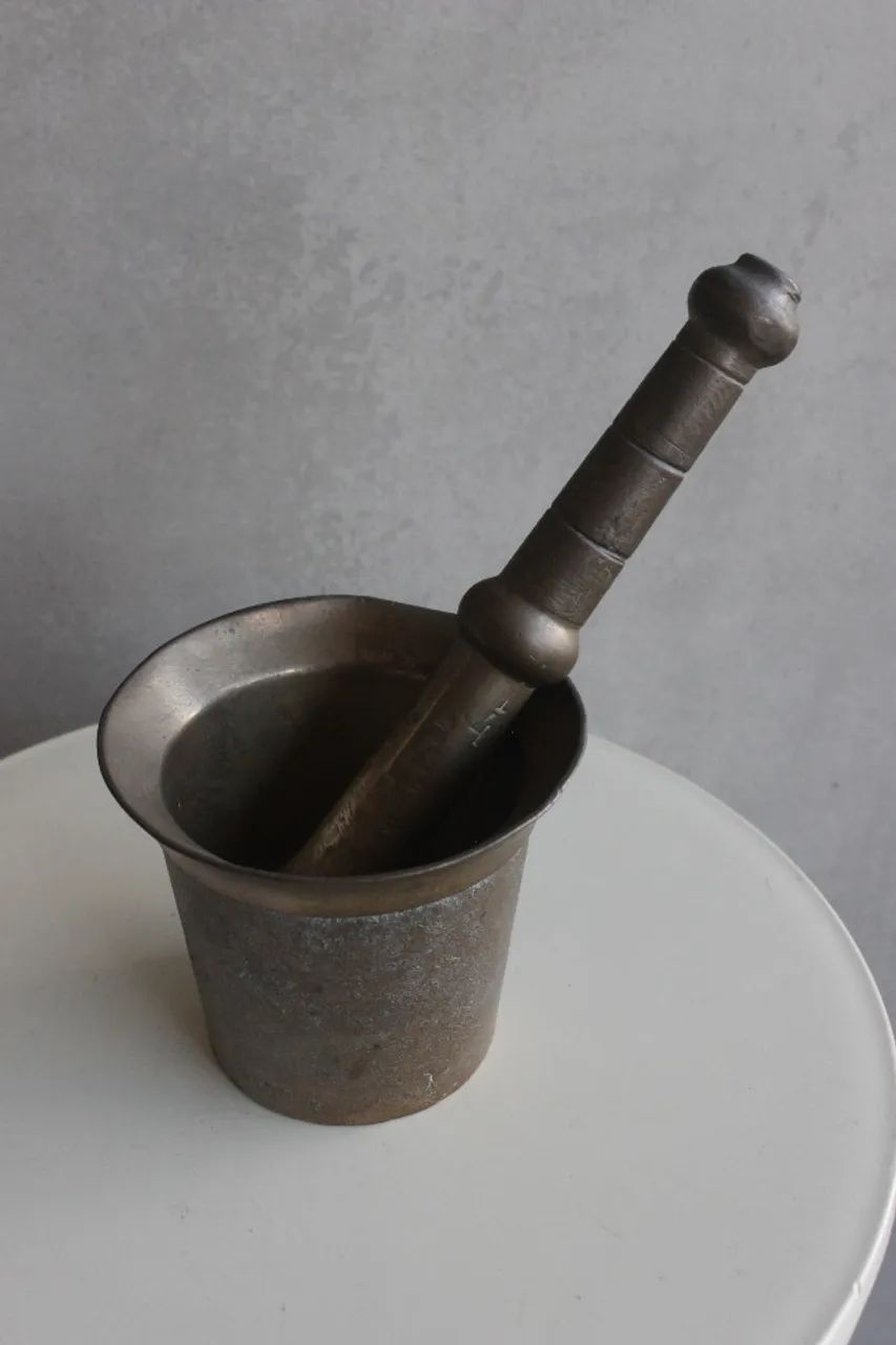 Pilão almofariz em bronze - Foto 2