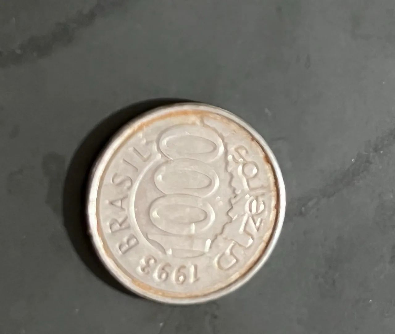 moeda brasileira de 1.000 cruzeiros de 1993