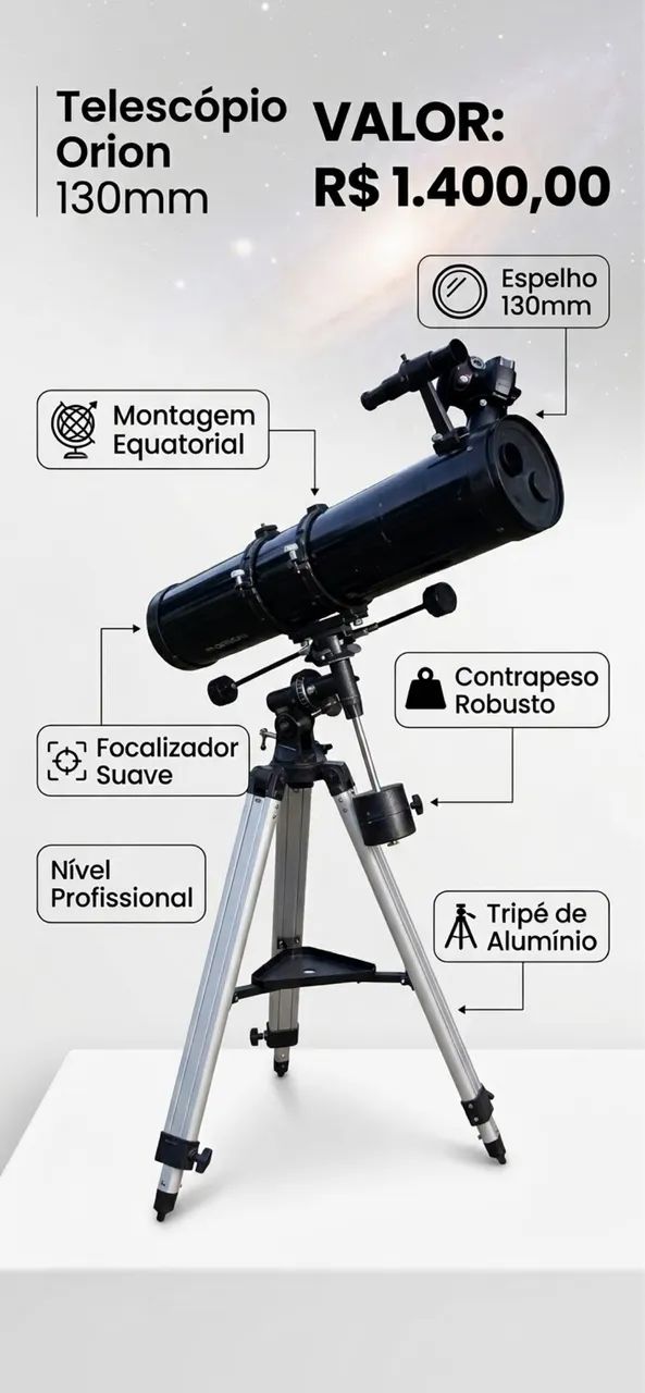Telescópio Orion 130mm 