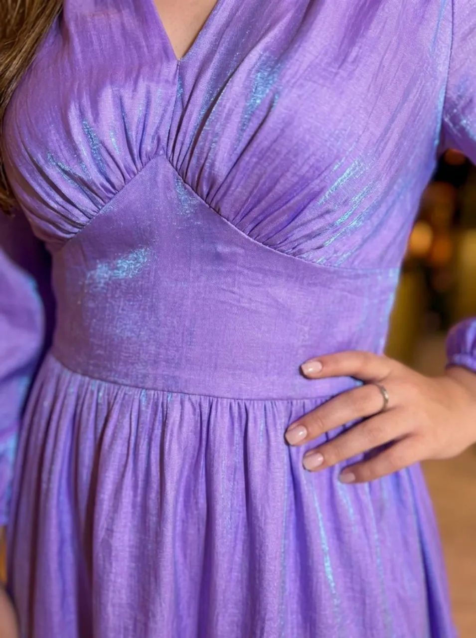 Vestido Lilás 38/40 - Foto 2