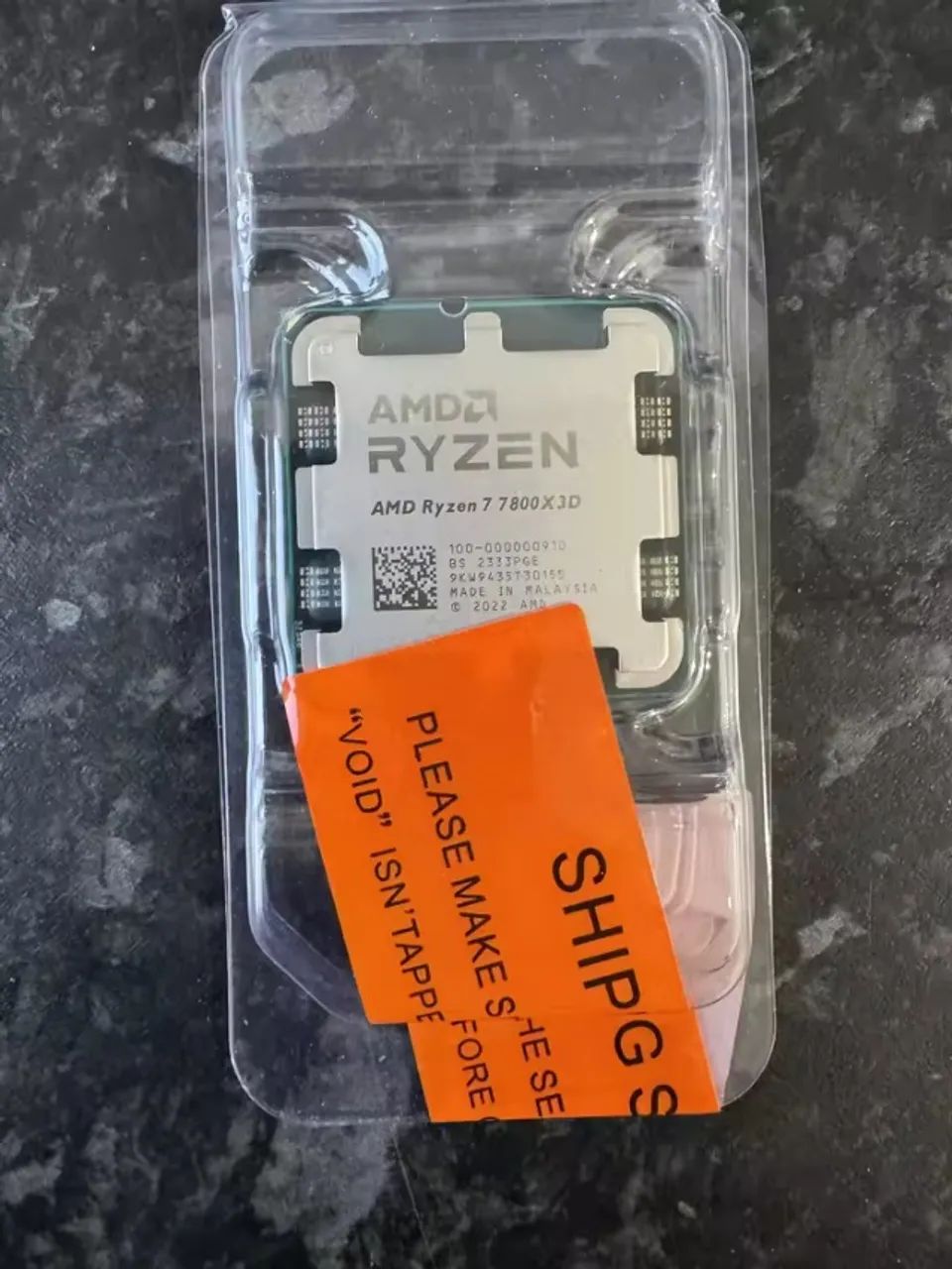 Processador AMD Ryzen 7 7800x3d AM5 (1 unidade)