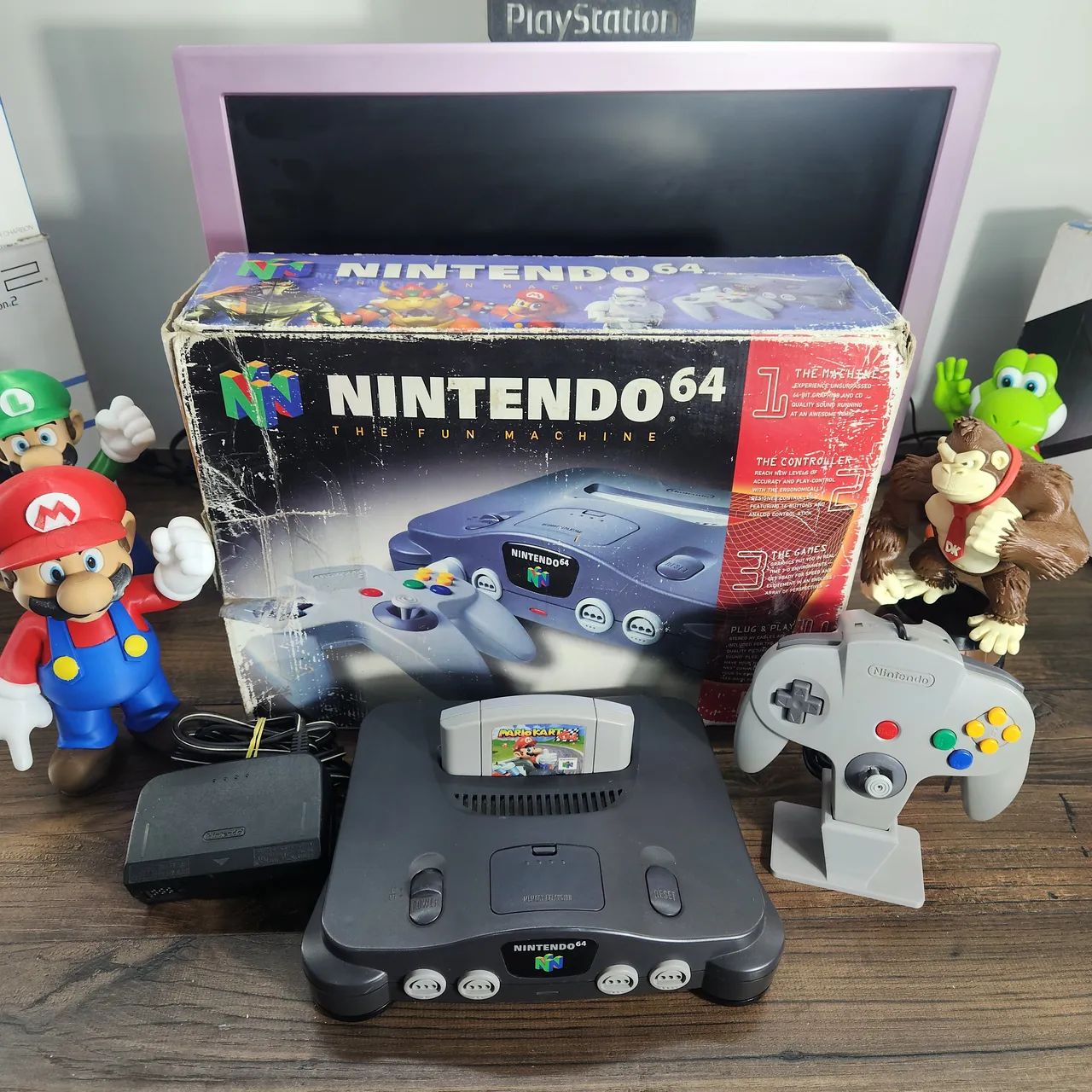 Nintendo 64 original com jogo Mario kart  - Foto 5