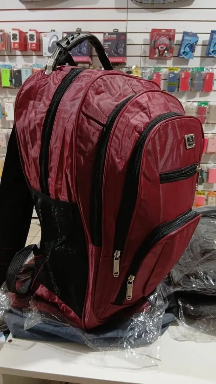 Bolsa Mochila Reforçada Notebook Cabo C/ Cabo De Aço