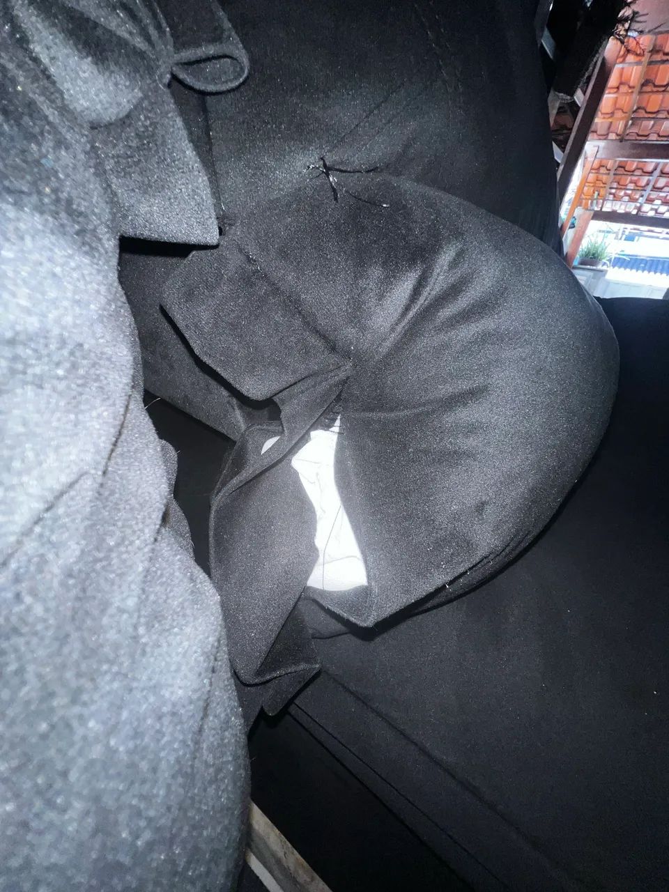 Sofá Retrátil 3M de largura no Suede ( Preto) - Foto 5
