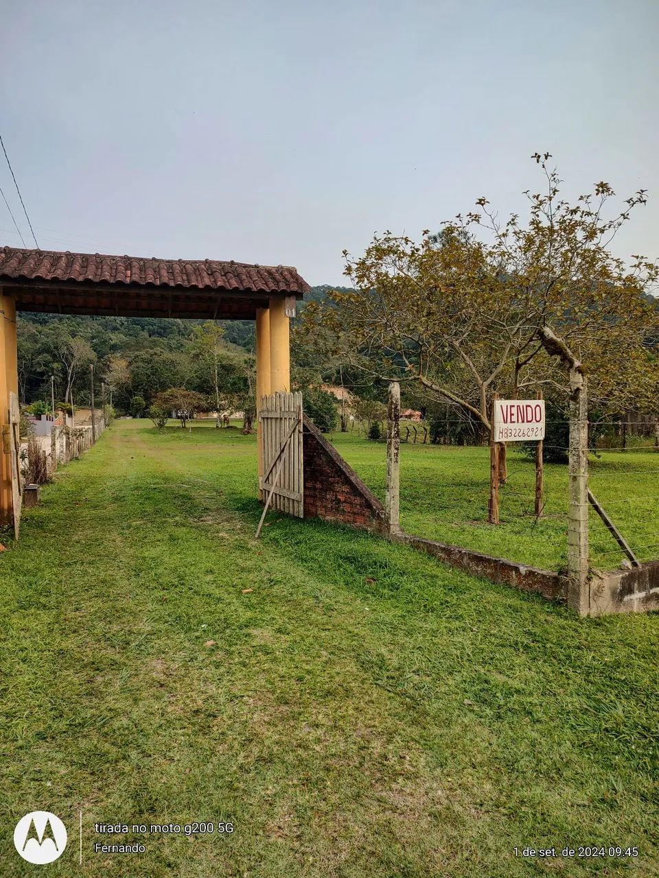 Sítio , com 2 casas.   Valor : 700,000 