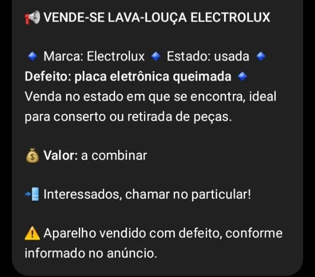 Lava louça. 