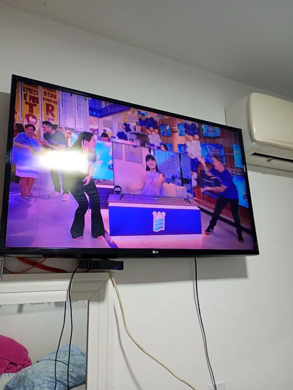 Tv LG 43 polegadas só pega 4 k com ex box que acompanha. - Foto 2