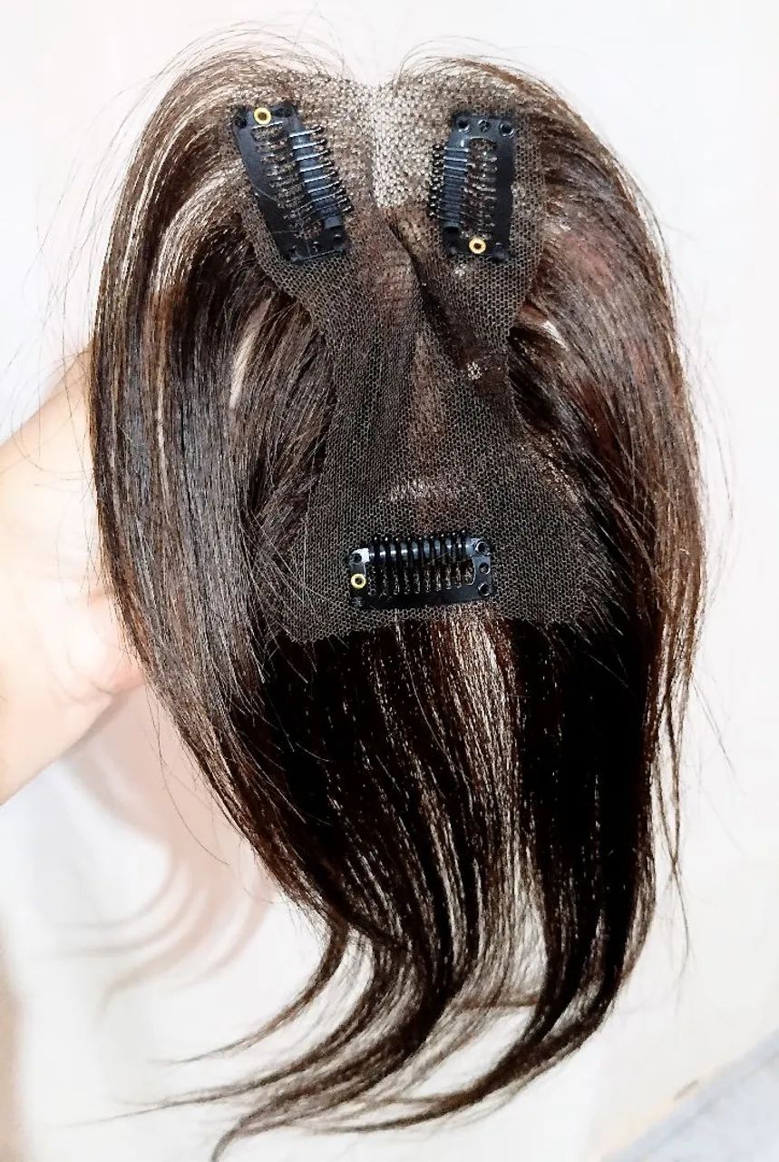 Topo cabelo humano 35cm  - Foto 2