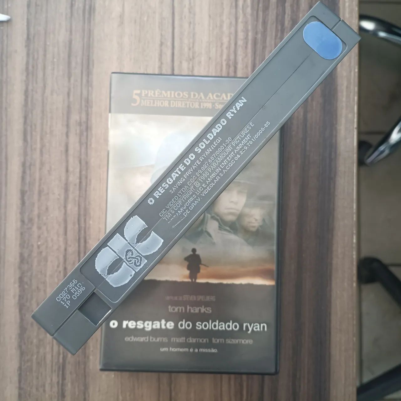 VHS O Resgate do Soldado Ryan (leg), original com selo Blockbuster  - Foto 4
