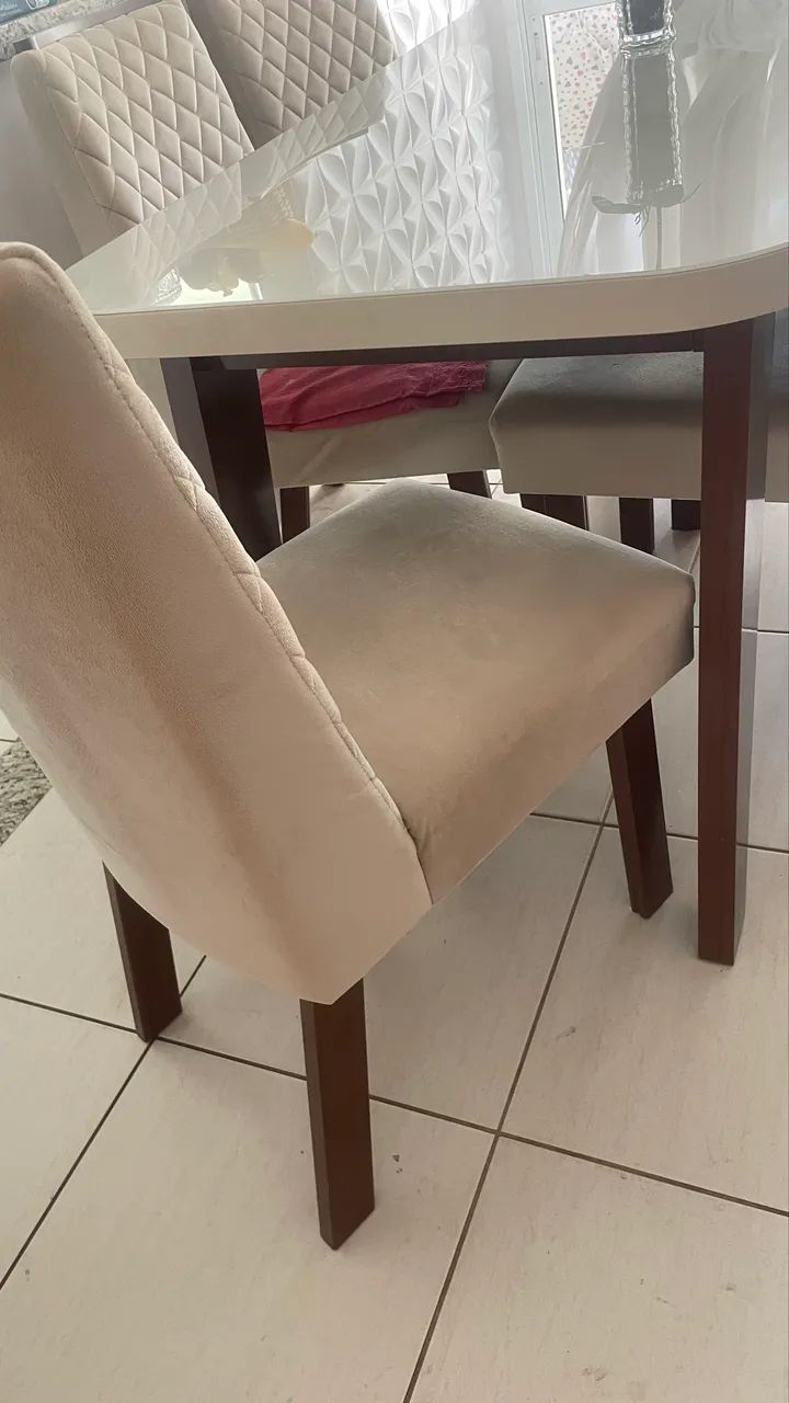 Mesa luxo 6 cadeiras