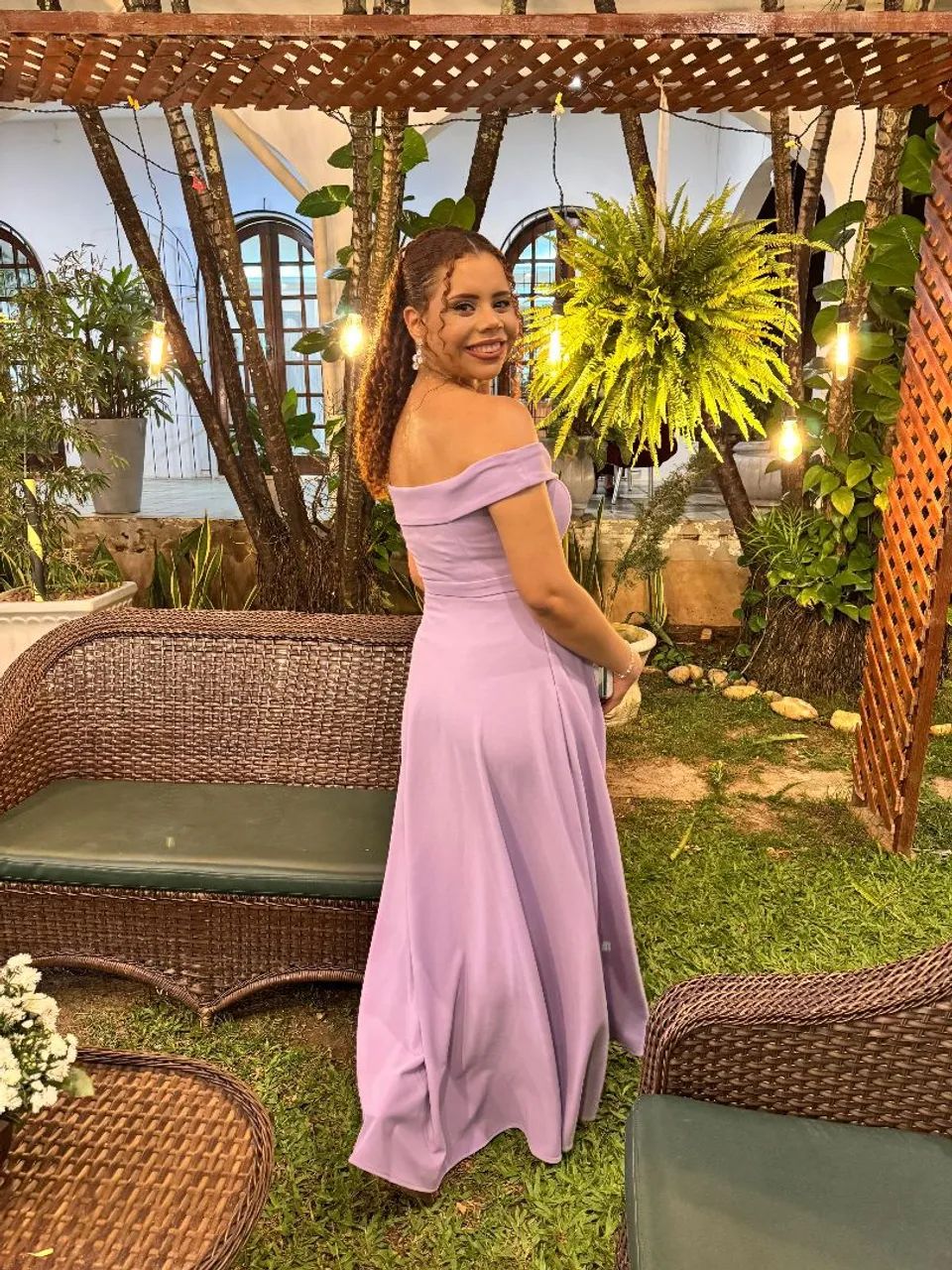Vestido de Festa Longo Lilás - Foto 5