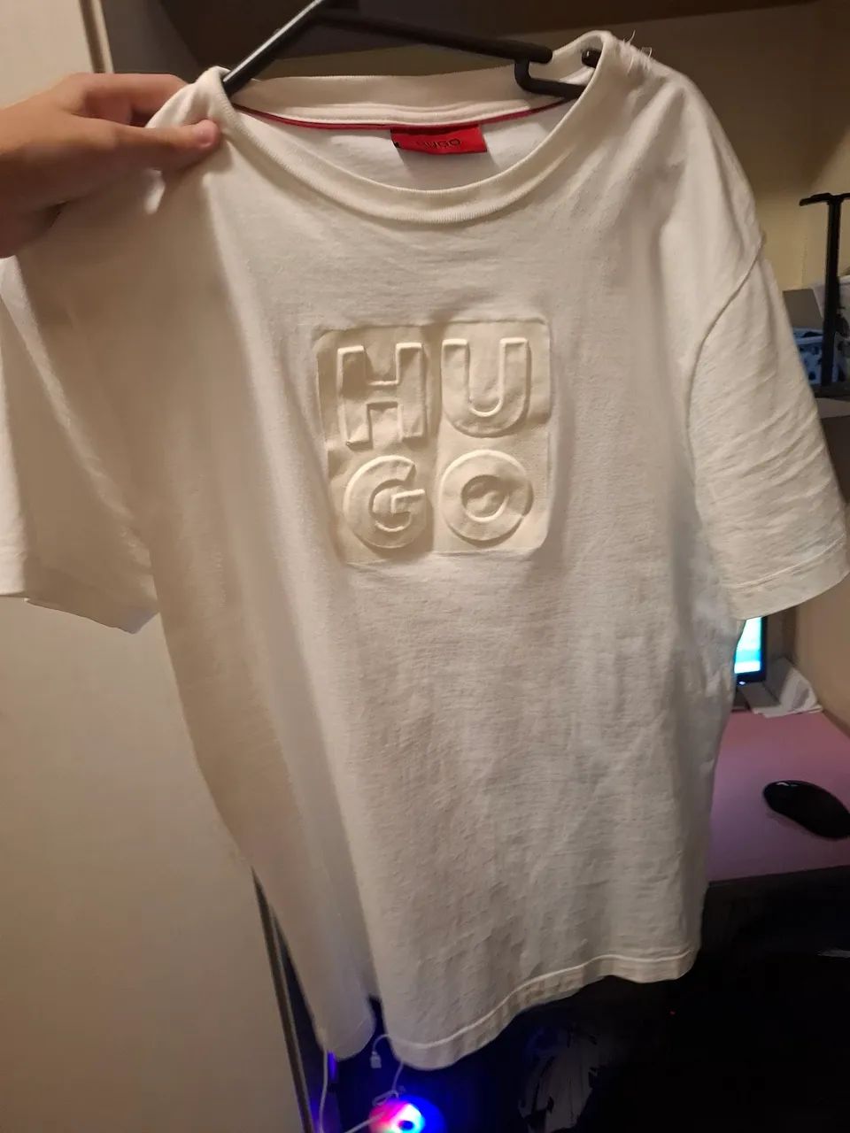 Camisa hugo P aceito troca