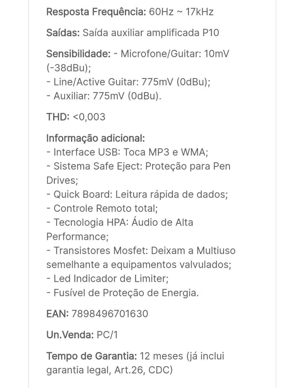 Caixa multiuso Neo 400 de 60 watts rms - Foto 3