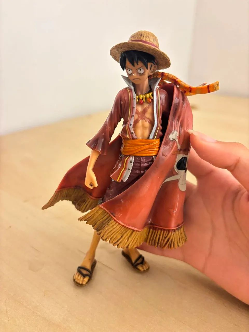 action figure de Monkey D. Luffy do anime One Piece, 15 anos