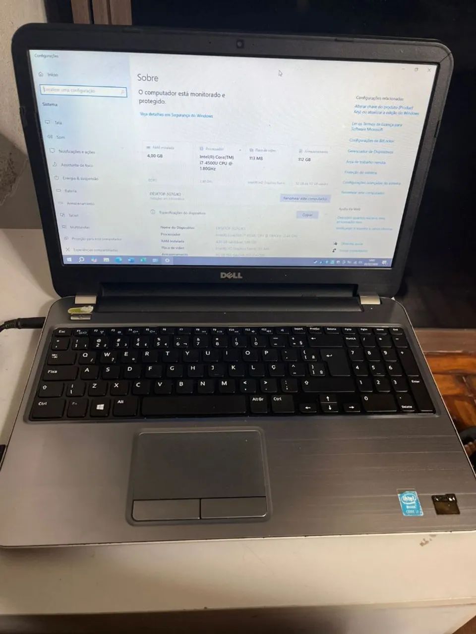 Notebook Dell i7 