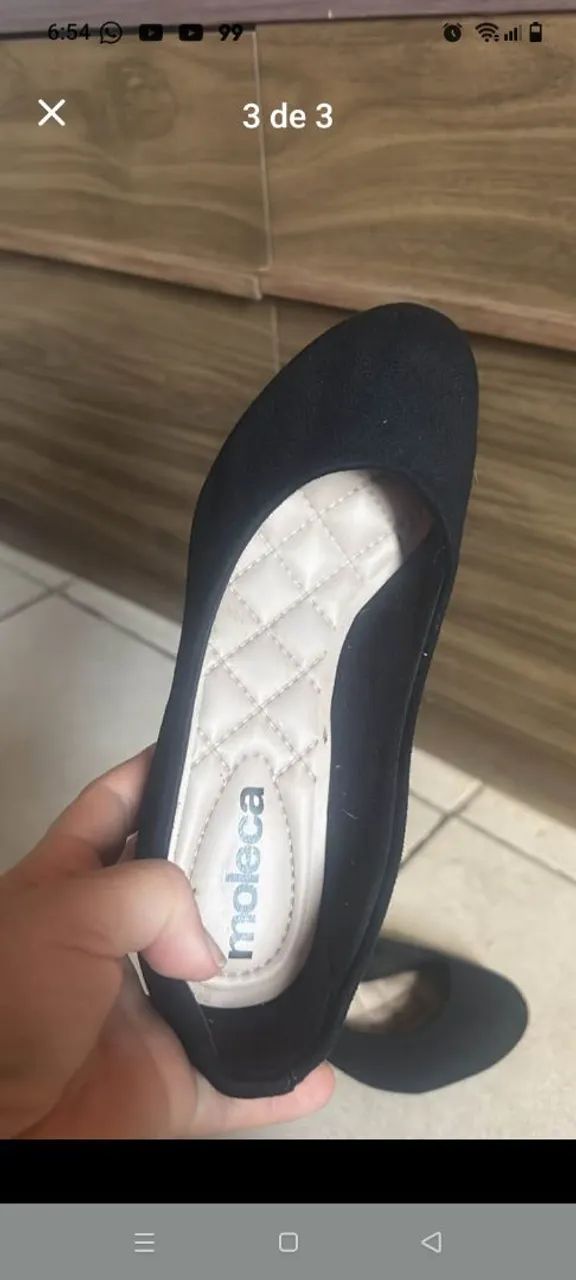 Sapato moleca Número 34,  usada uma vez  - Foto 3