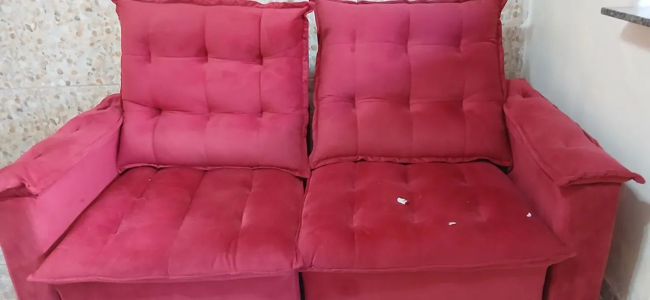 Sofa retrátil 2 lugares 
