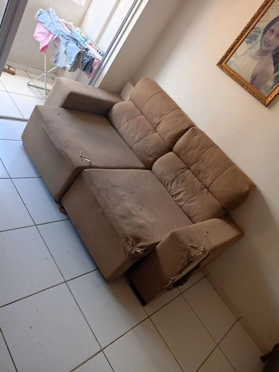 Sofá retrátil reclinável 
