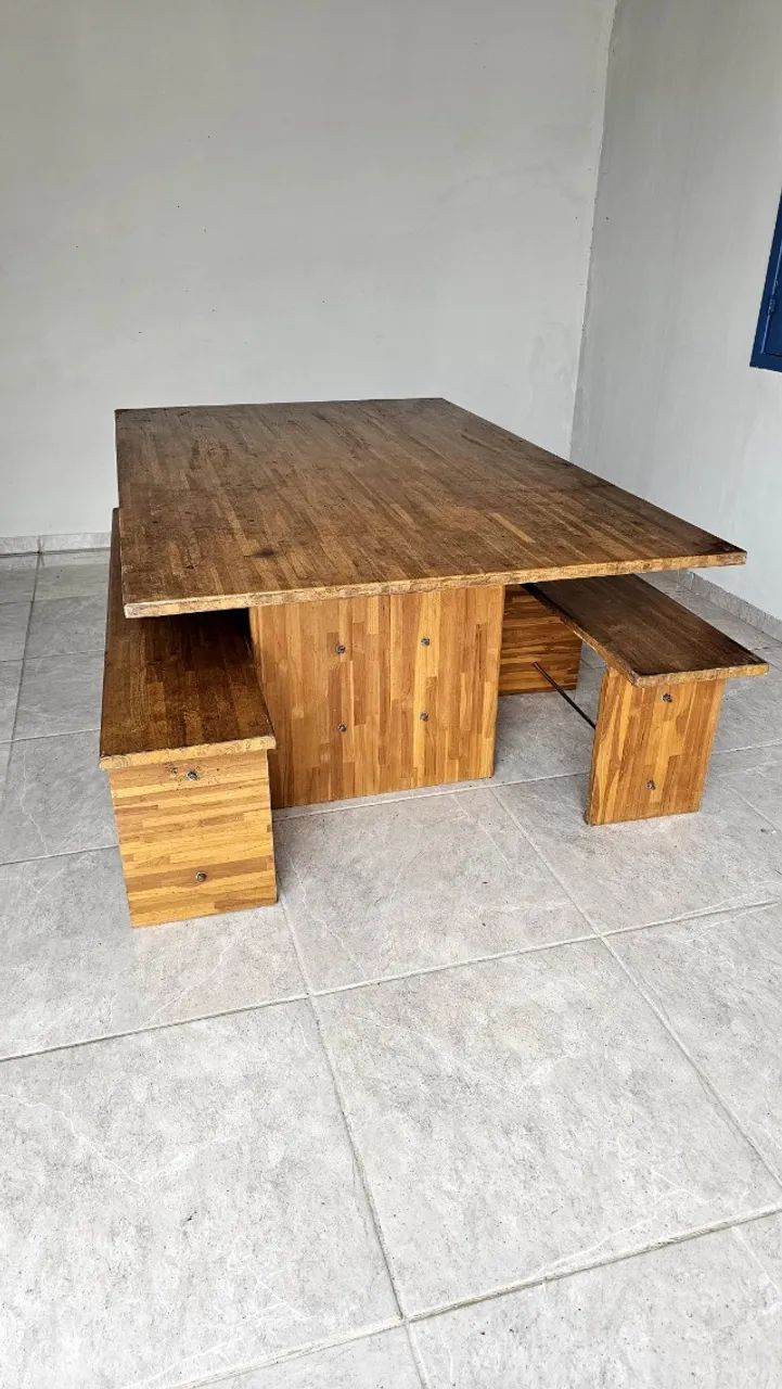 Mesa churrasqueira em teca stap - Foto 2
