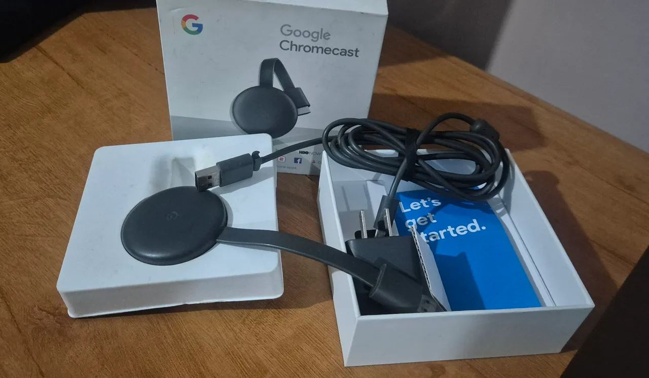 Chromecast 3° Geração Usado na caixa completo! - Foto 5