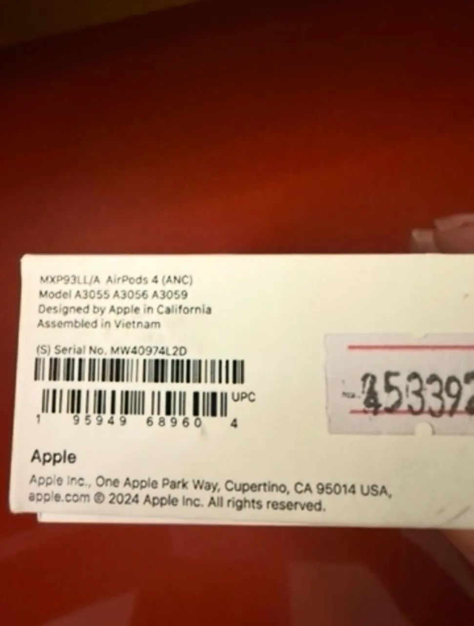 AirPods 4 ANC Apple - Novo, apenas aberto para fotos - Fones de