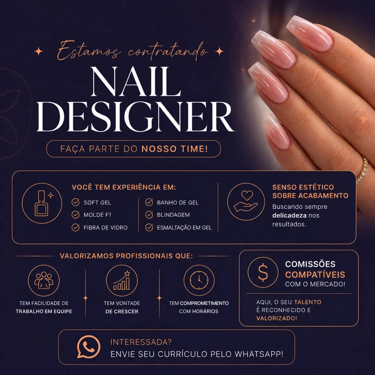 Nail designer com experiência 
