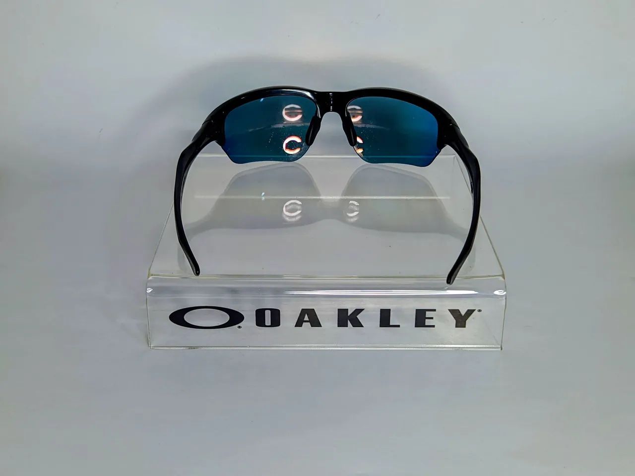 Óculos Oakley Flak Beta Black nas Ruby Iridium Polarized  - Foto 4