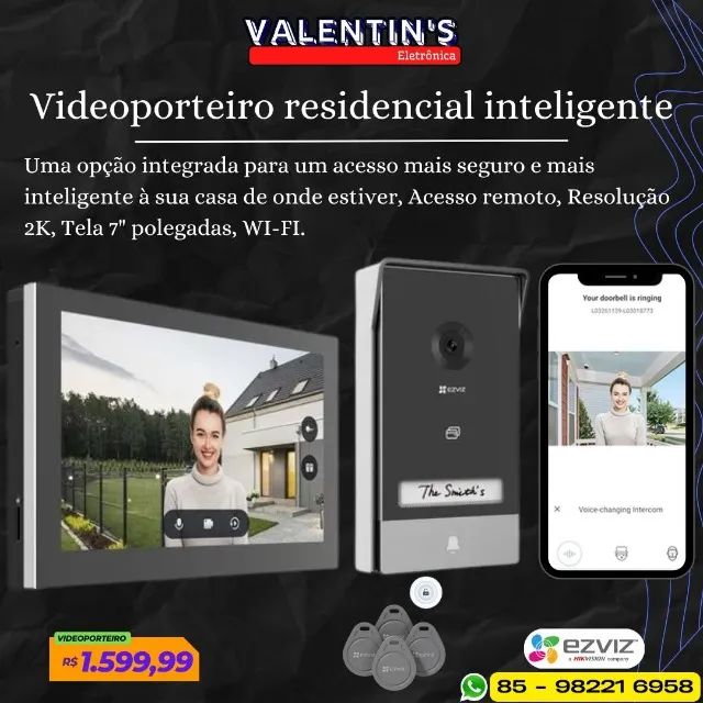 VideoPorteiro WI-Fi Inteligente EZVIZ