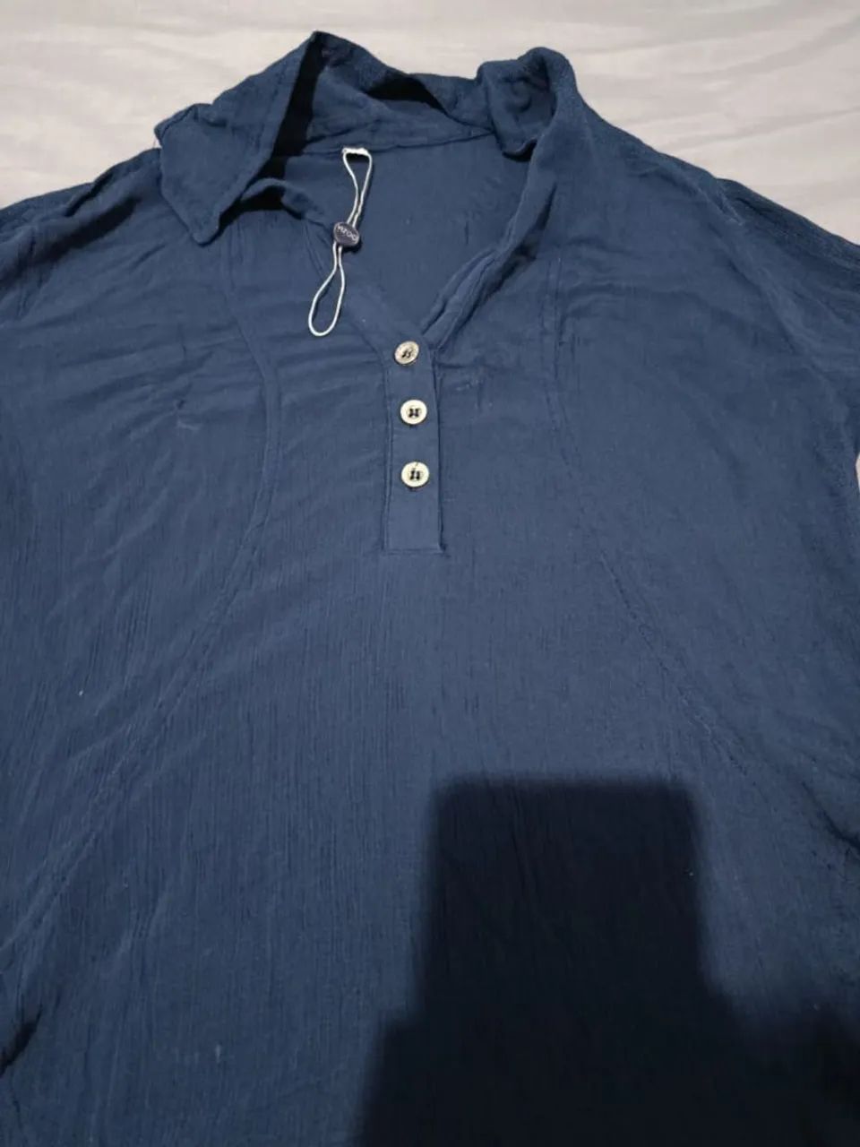 Casaco Azul Feminino PP - Nova - Oportunidade