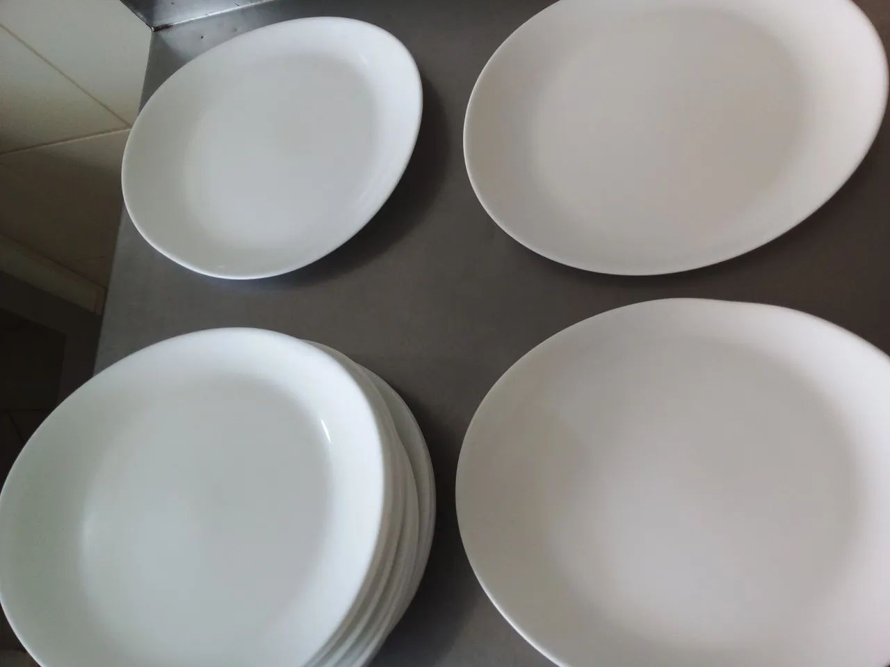 16 pratos branco ovais para restaurante  - Foto 3