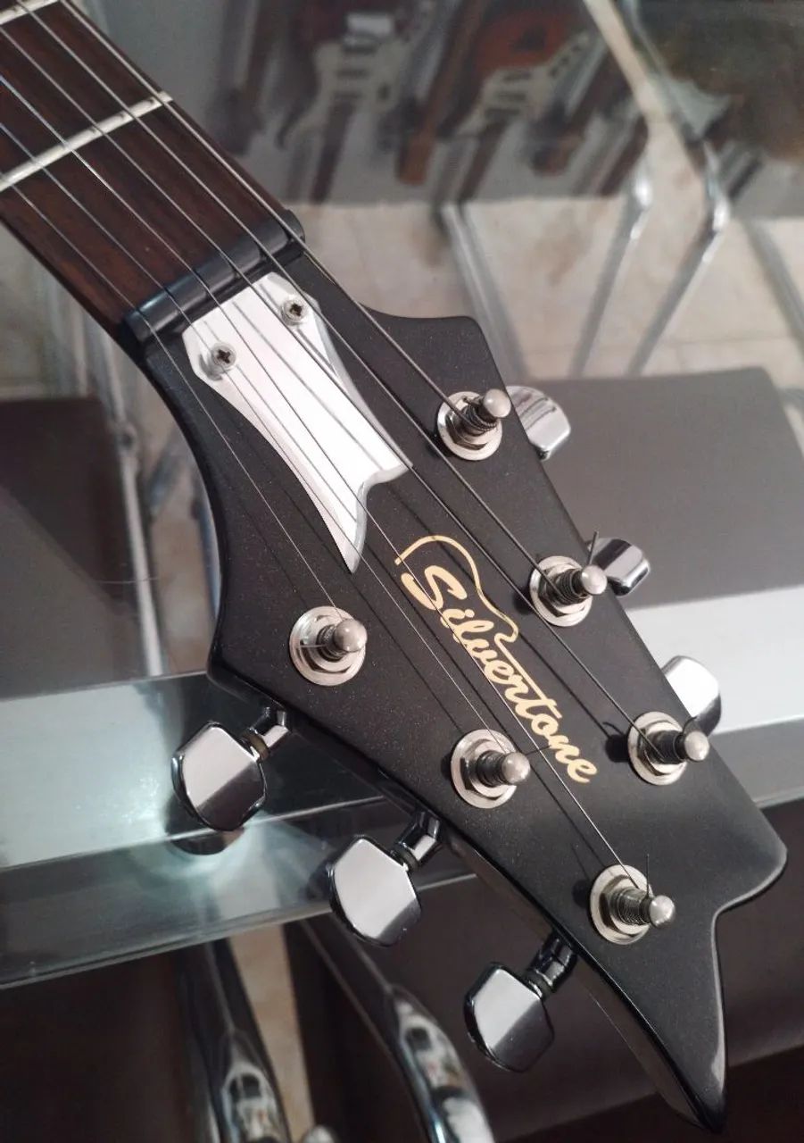 Guitarra Silvertone Paul Stanley Indonésia - Foto 3