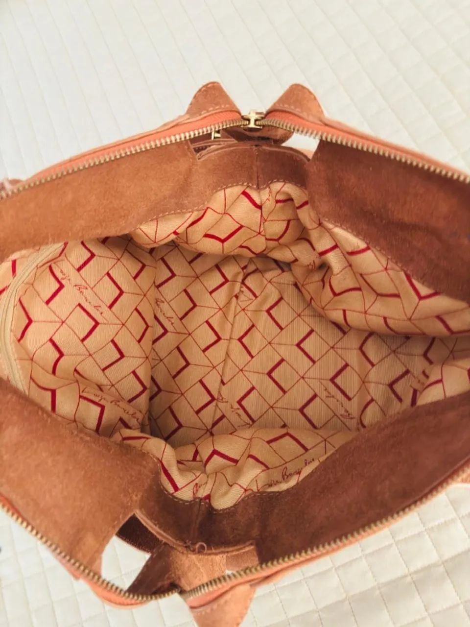 Bolsa Luiza Barcelos em camurça - Foto 4