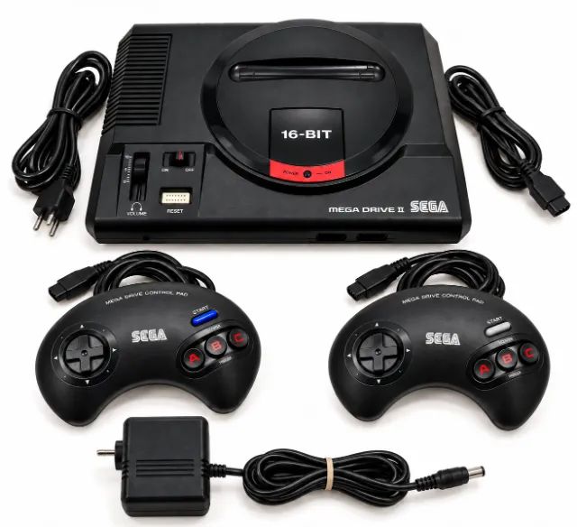 SEGA MEGA DRIVE II 16-BIT TEC TOY GENESIS (RARO) + 2 CONTROLES
