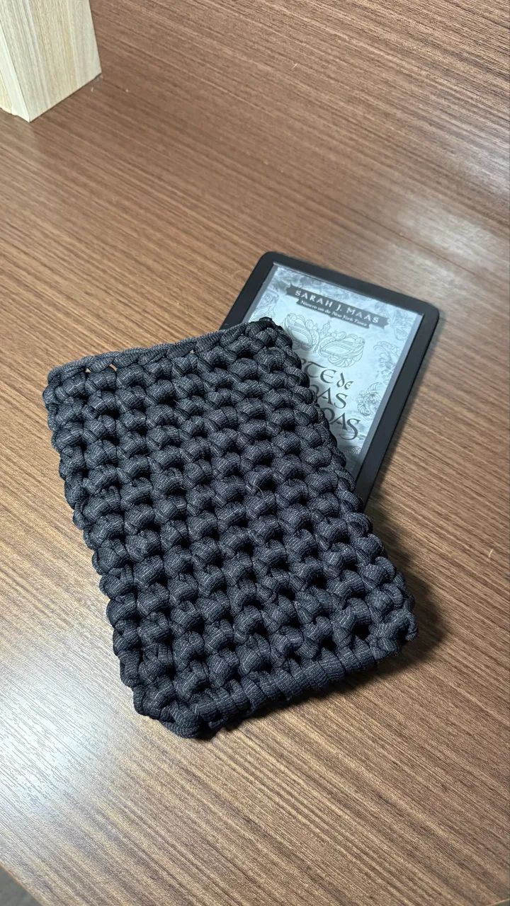 Capa para Kindle em crochê 