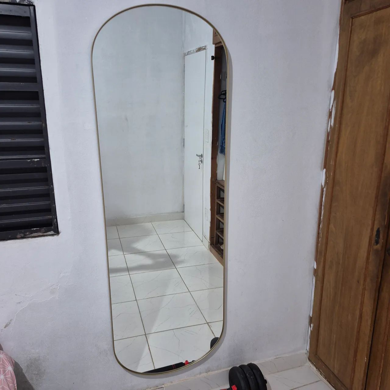 Espelho Oval Com Moldura Naval