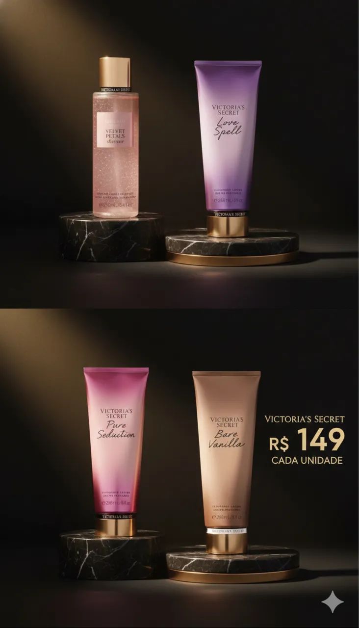 Body Splash e loções Victoria Secret Originais