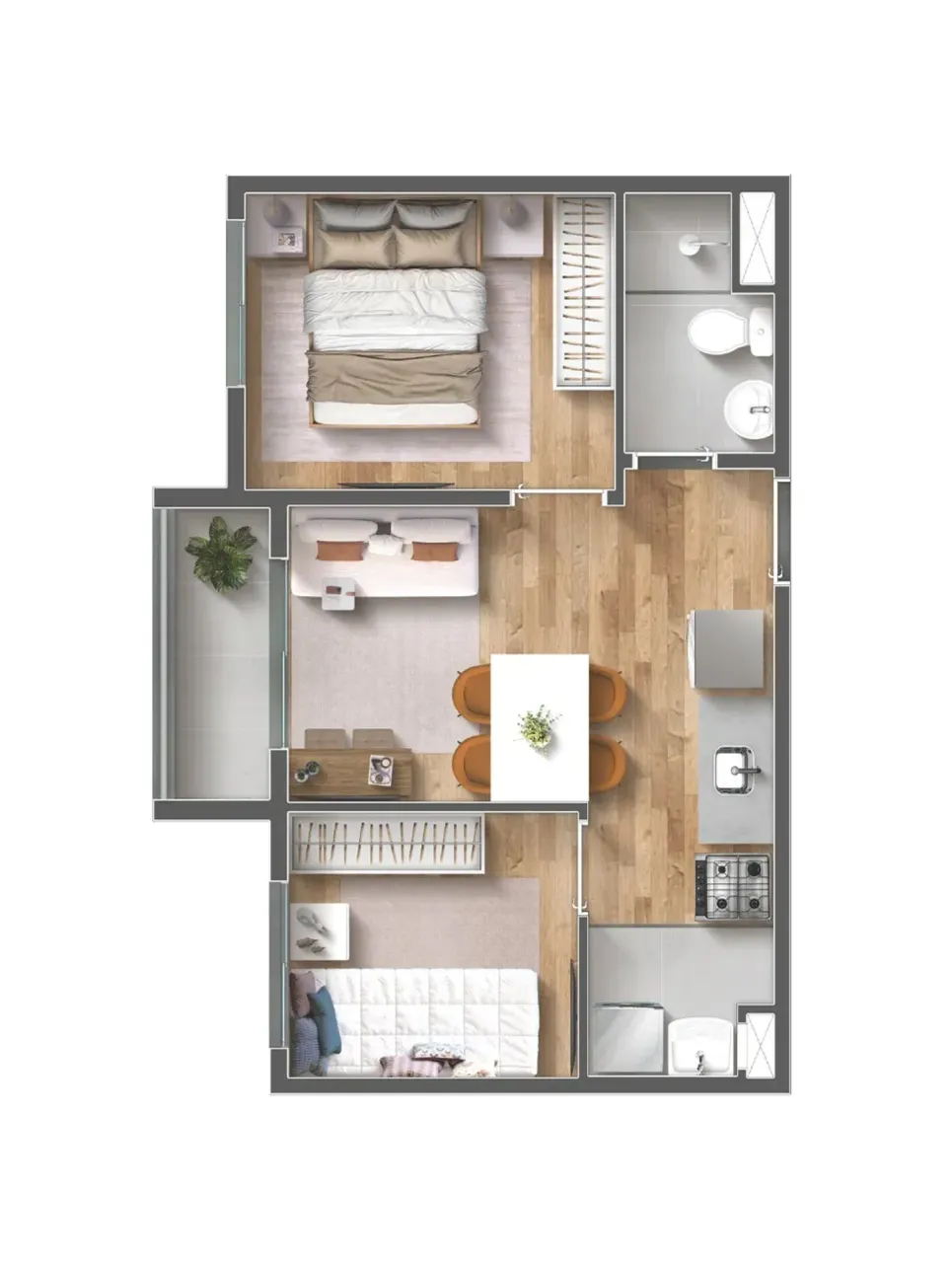PLANTA 34m²