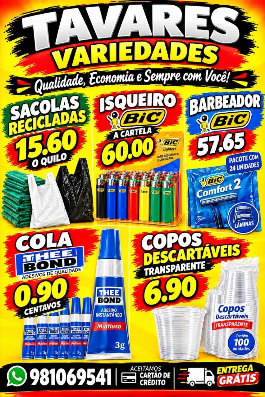 Vendo produtos para seu comércio 