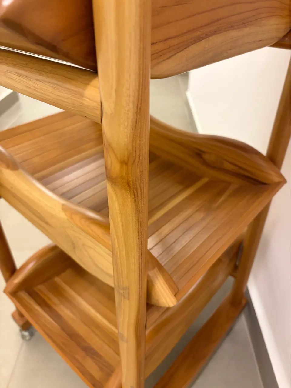 Fruteira Premium em Bambu Natural com Rodízios - Design Sofisticado - Foto 3