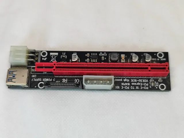 Placa Pci-e Express Riser Ver009s Usb 3.0 Extensor - Foto 2