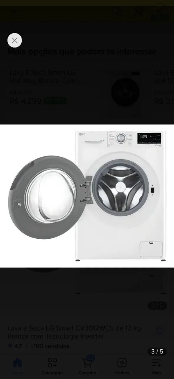 Lava e Seca Smart LG 11kg - Foto 2